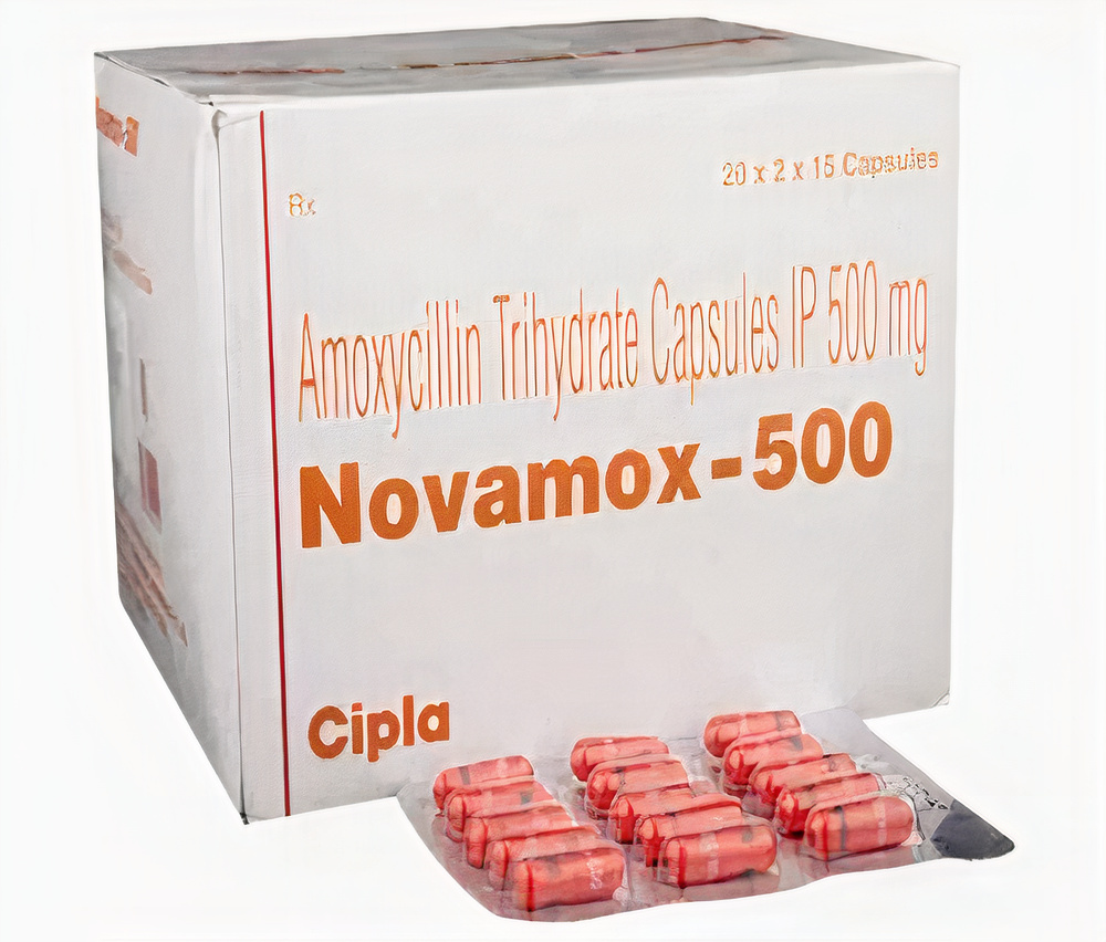 Novamox 500 Capsule (Amoxicillin 500mg)