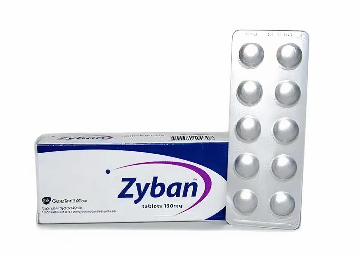 Zyban 150mg – extended release (active ingredient Bupropion)