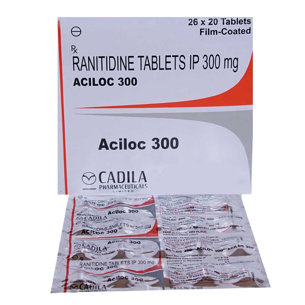 Aciloc 300 Tablet (Ranitidine 300mg)