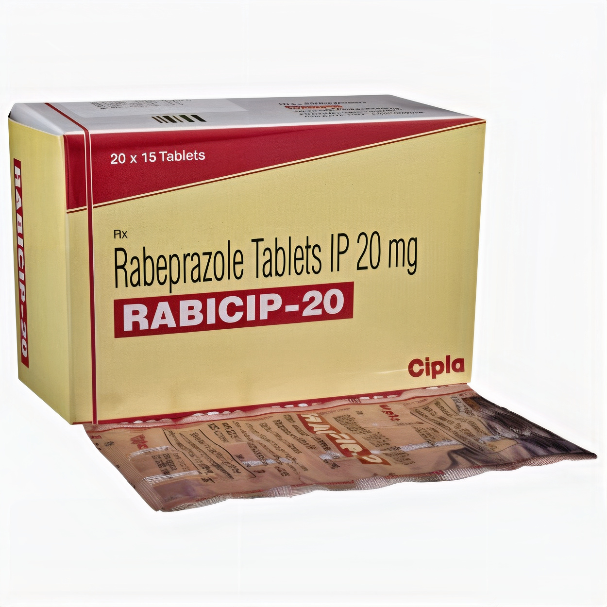 Rabicip 20 Tablet (Rabeprazole 20mg)