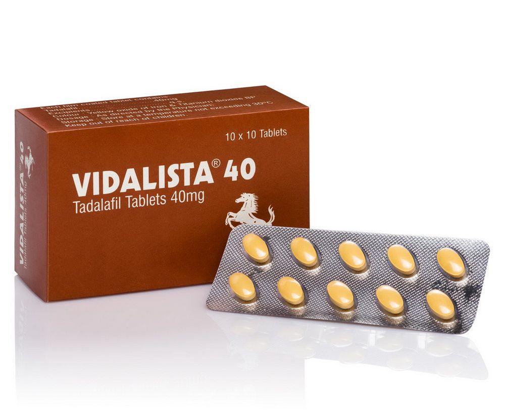Vidalista 40 Generic Cialis Tablets (Tadalafil 40 mg.)