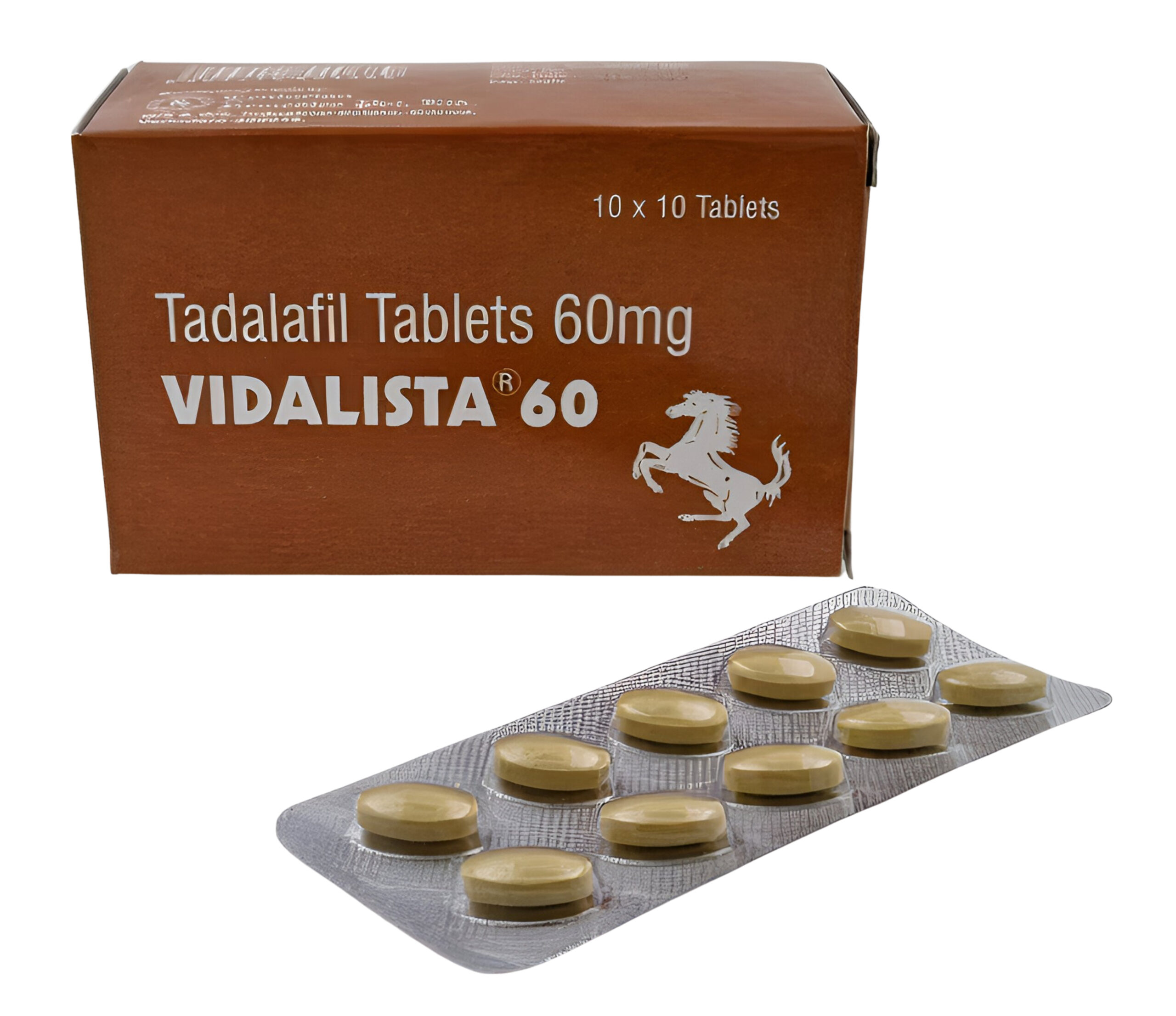 Vidalista 60 Generic Cialis Tablets (Tadalafil 60 mg.)