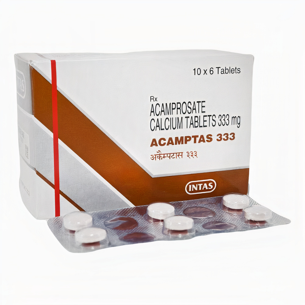 Acamptas 333 Tablet (Acamprosate 333mg)