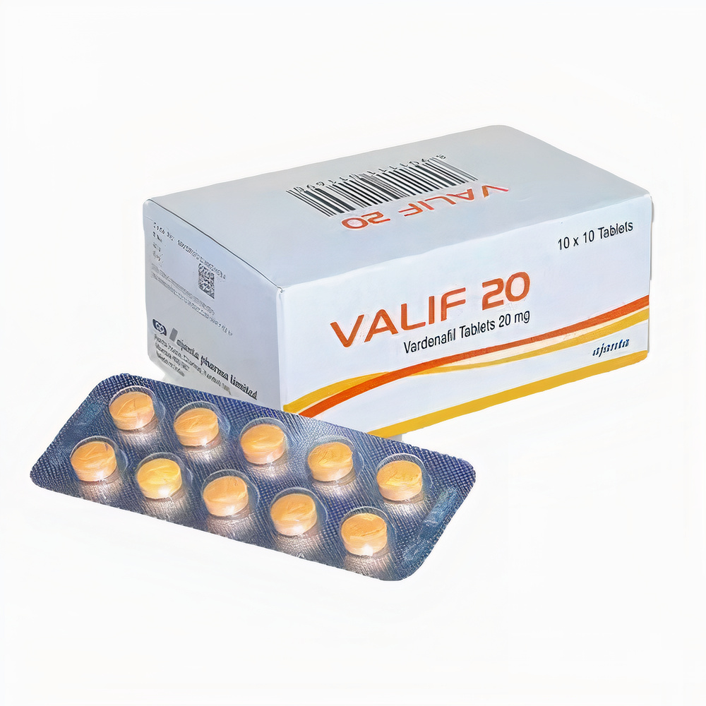 Valif 20 Tablet (Vardenafil 20mg)