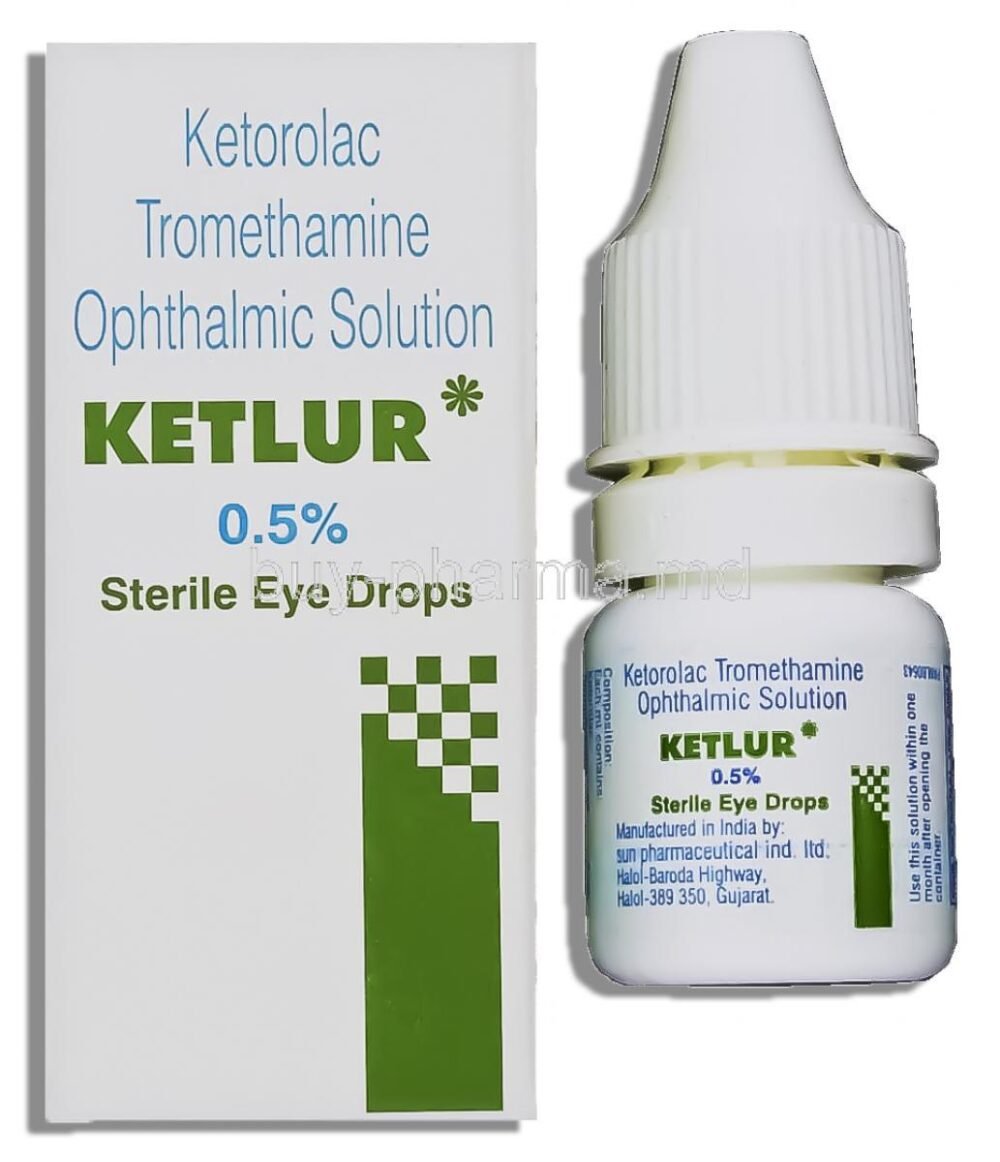 Ketlur Eye Drop (Ketorolac 0.5% w/v)