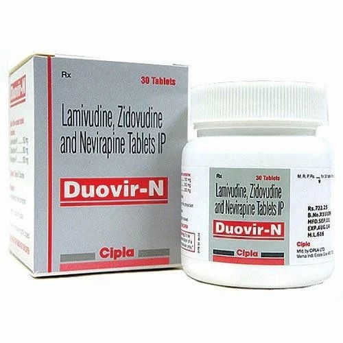 Duovir Tablet (Lamivudine 150mg + Zidovudine 300mg)