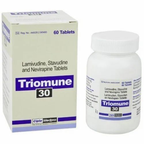 Triomune (Lamivudine 150mg + Stavudine 30mg + Nevirapine 200mg)