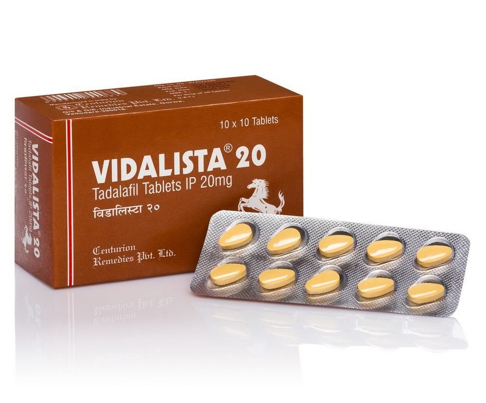 Vidalista 20 Generic Cialis Tablets (Tadalafil 20 mg.)