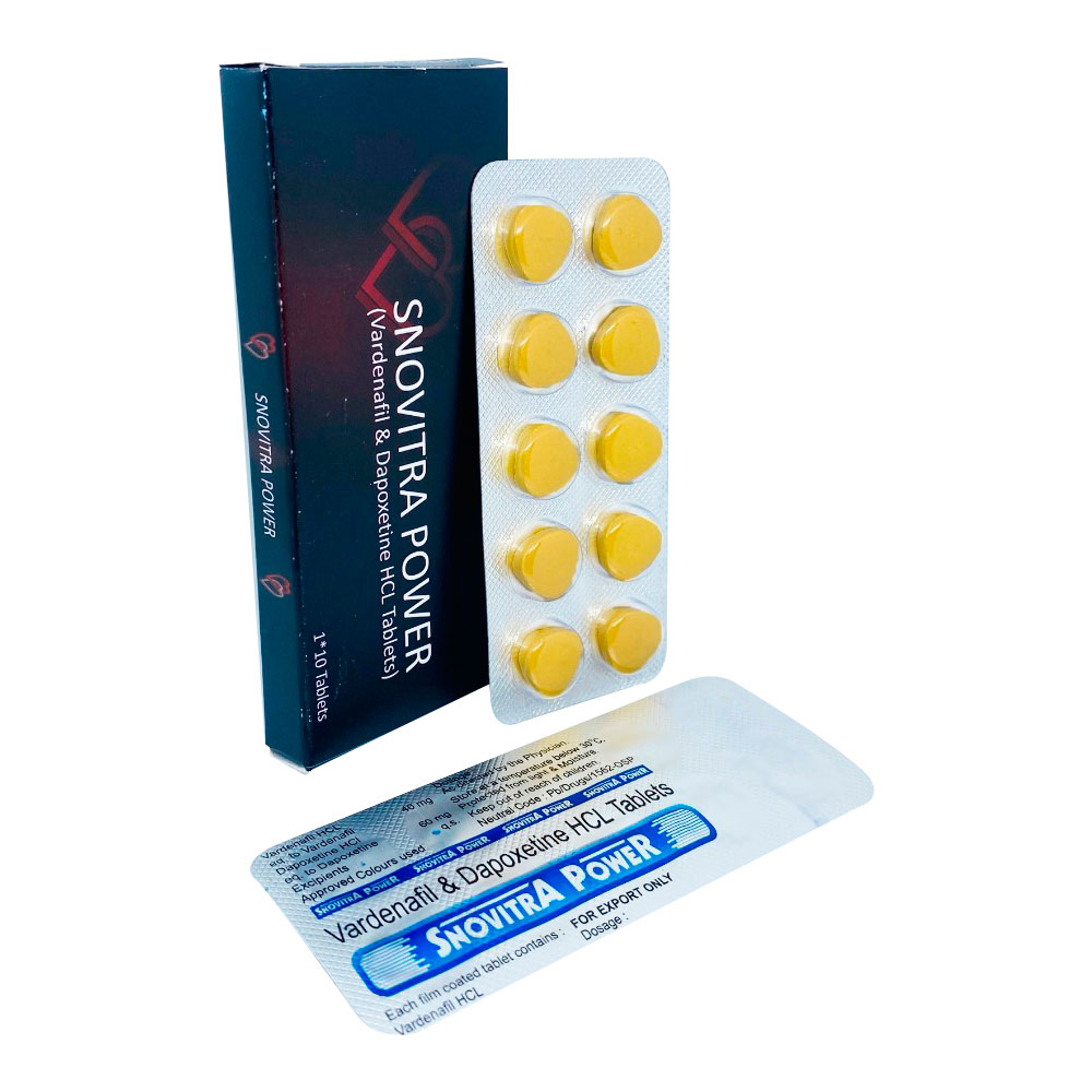 Snovitra Power 100 mg. (40 mg. Vardenafil + 60 mg. Dapoxetine)