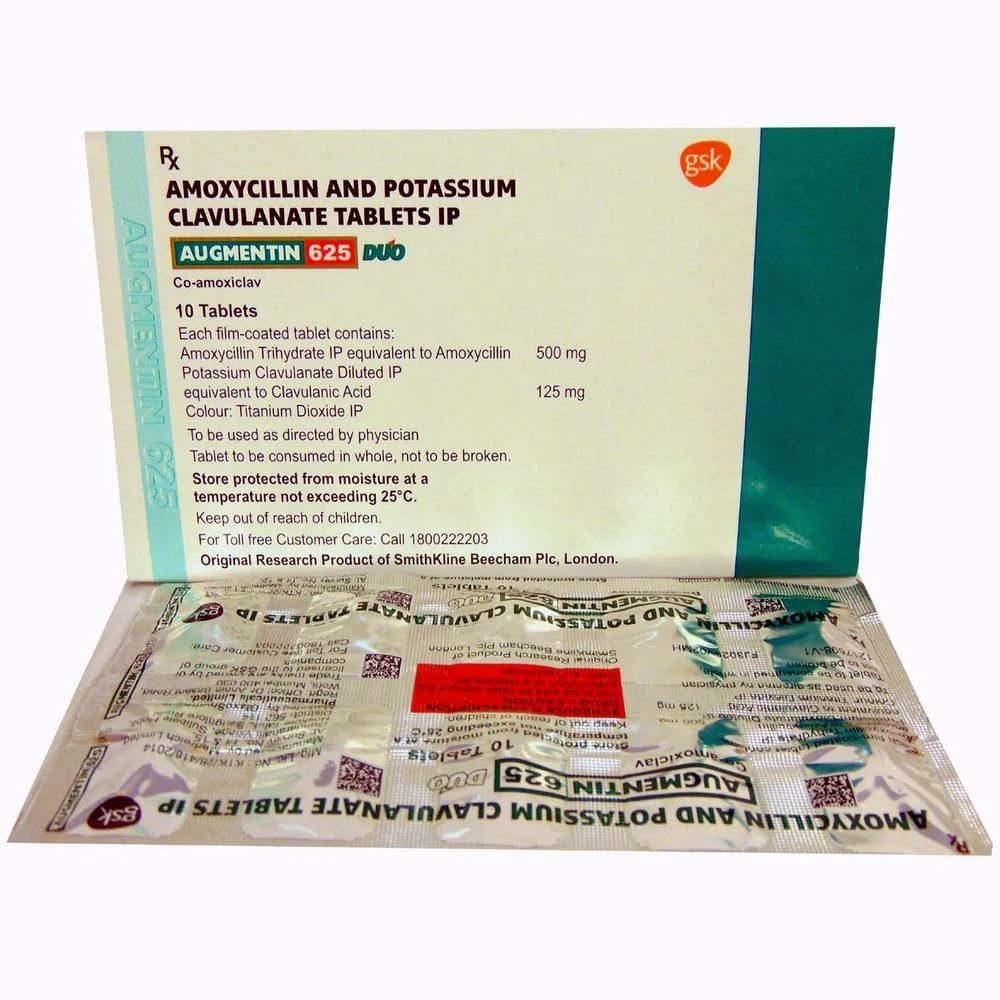 Augmentin 375 Tablet (Amoxycillin 250mg + Clavulanic Acid 125mg)