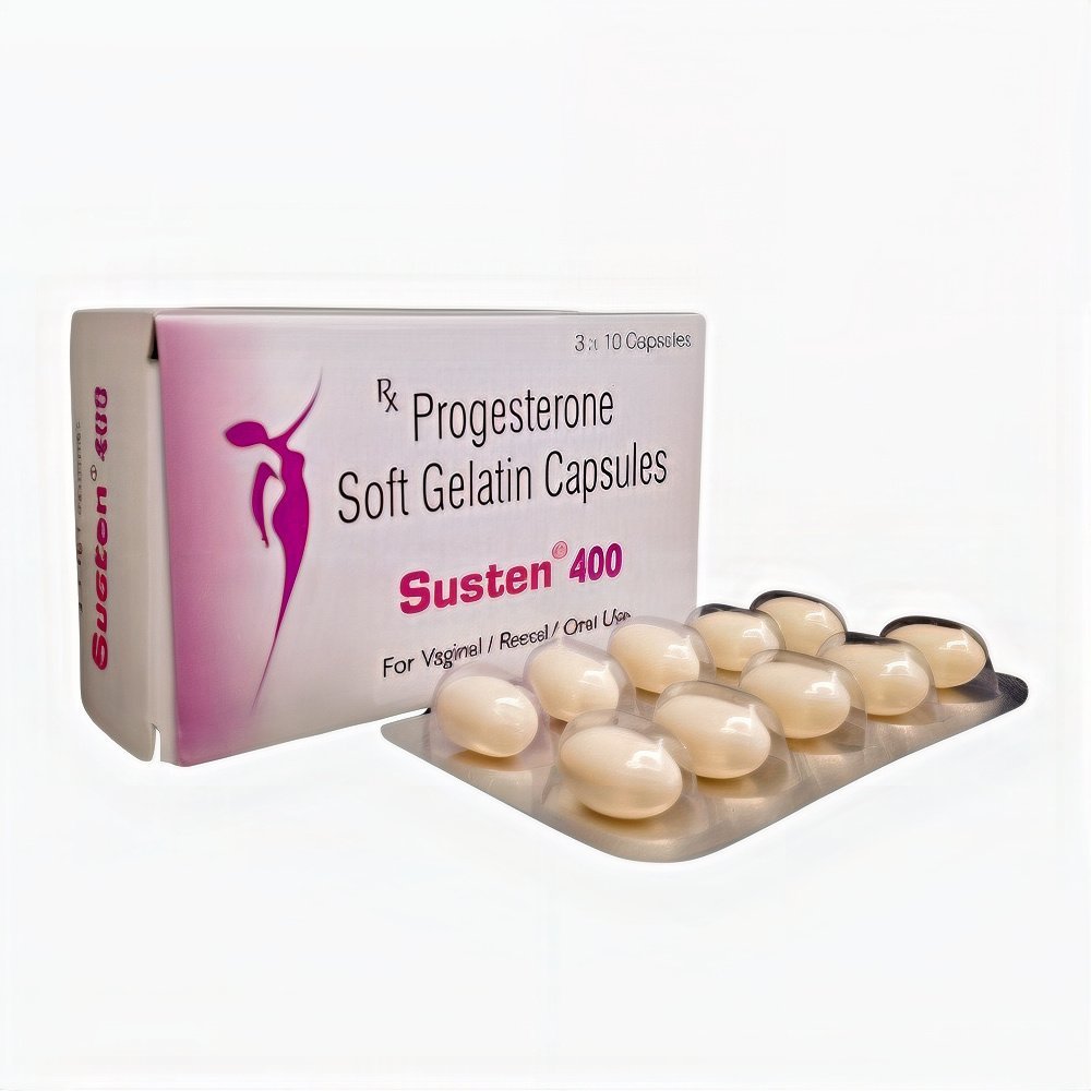 Susten 400 Soft Gelatin Capsule (Progesterone Natural Micronized 400mg)
