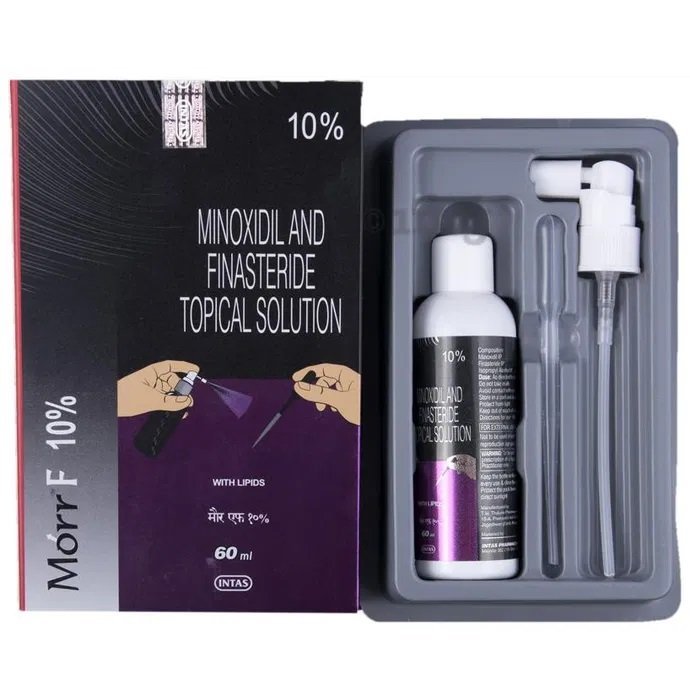 Morr F 10% (Minoxidil 10% w/v+ Finasteride 0.1% w/v) Solution